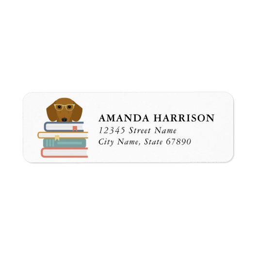 Dachshund Return Address Labels (Vorne)