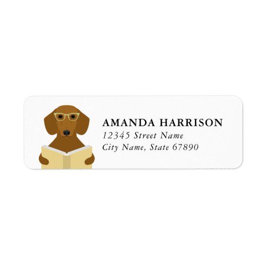 Dachshund Return Address Labels (Vorne)
