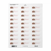 Dachshund Return Address Labels (Vorne)