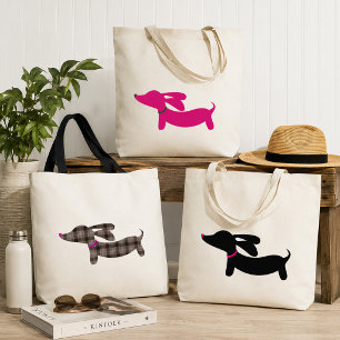 Dachshund Rosa Tragetasche