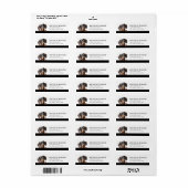 Dachshund-Rücksendeadressetiketten (Vorne)