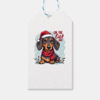 Dachshund Santa On The Naughty List Dachshund Chri Geschenkanhänger