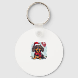 Dachshund Santa On The Naughty List Dachshund Chri Schlüsselanhänger