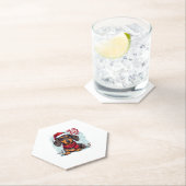 Dachshund Santa On The Naughty List Dachshund Chri Untersetzer (Vor Ort)