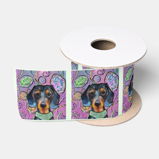 DACHSHUND SATINBAND (Spule)