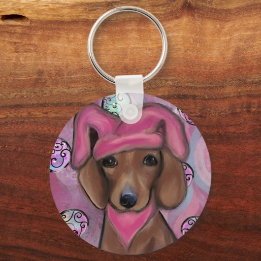Dachshund schlüsselanhänger (Vorderseite)