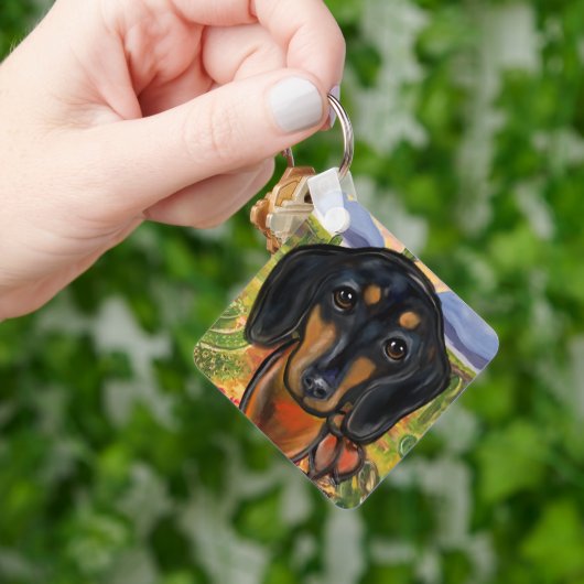 DACHSHUND SCHLÜSSELANHÄNGER (Hand)