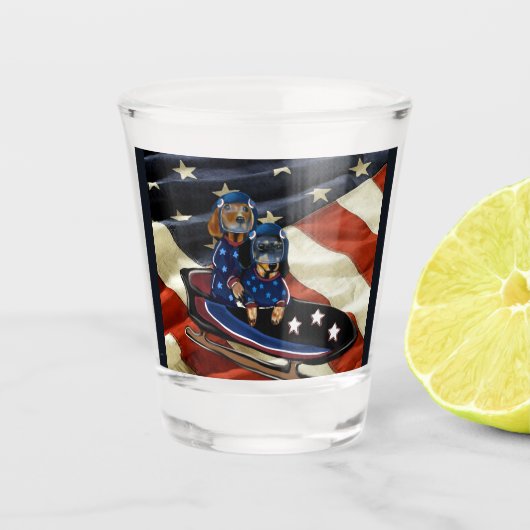 DACHSHUND  SCHNAPSGLAS (Vorderseite)
