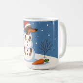 Dachshund Schneemann  Kaffeetasse (VorderseiteRechts)