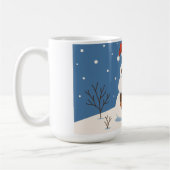Dachshund Schneemann  Kaffeetasse (Links)