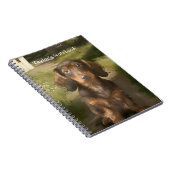 Dachshund School and Office Stationary with Name Notizblock (Rechte Seite)