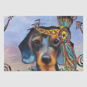 DACHSHUND SEIDENPAPIER