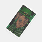 DACHSHUND SERVIETTE (Ecke)