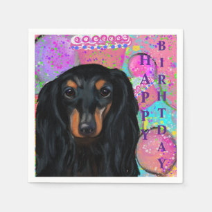 DACHSHUND SERVIETTE