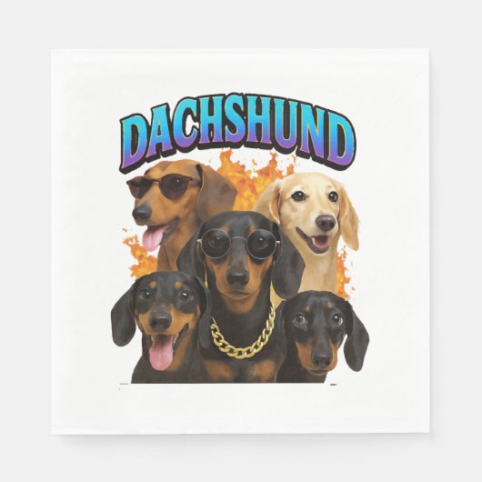 Dachshund serviette (Vorderseite)