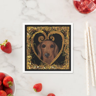DACHSHUND SERVIETTE