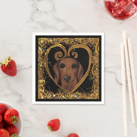 DACHSHUND SERVIETTE (Beispiel)