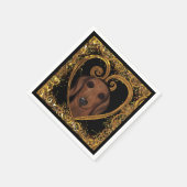DACHSHUND SERVIETTE (Ecke)