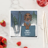 DACHSHUND  SERVIETTE (Beispiel)