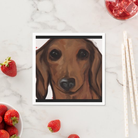 DACHSHUND SERVIETTE (Beispiel)