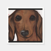DACHSHUND SERVIETTE (Vorderseite)