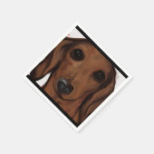 DACHSHUND SERVIETTE (Ecke)
