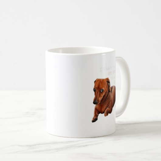 Dachshund Shirt Dachshund Dog Funny Gift Kaffeetasse (VorderseiteRechts)