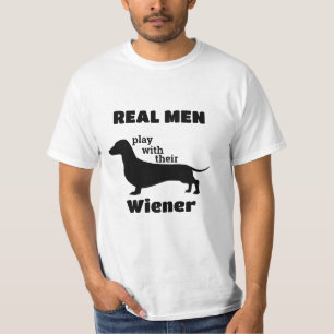 Dachshund-Silhouette Lustig T-Shirt