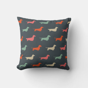 Dachshund-Silhouetten Wiener Dog Liebhaber Kissen
