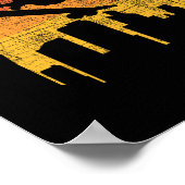 Dachshund Skateboarder - Skateboard fahrender Hund Poster (Ecke)