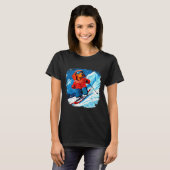Dachshund Ski  T-Shirt (Vorne ganz)