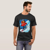 Dachshund Ski  T-Shirt (Vorne ganz)