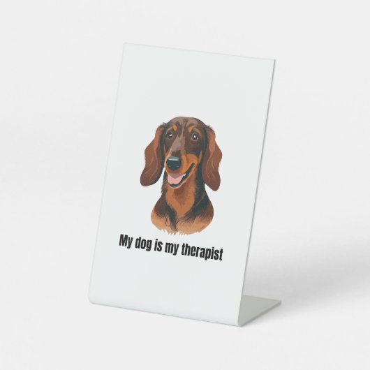 Dachshund Sockelschild (Vorderseite)