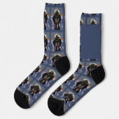 Dachshund Socken (Linkes Detail)