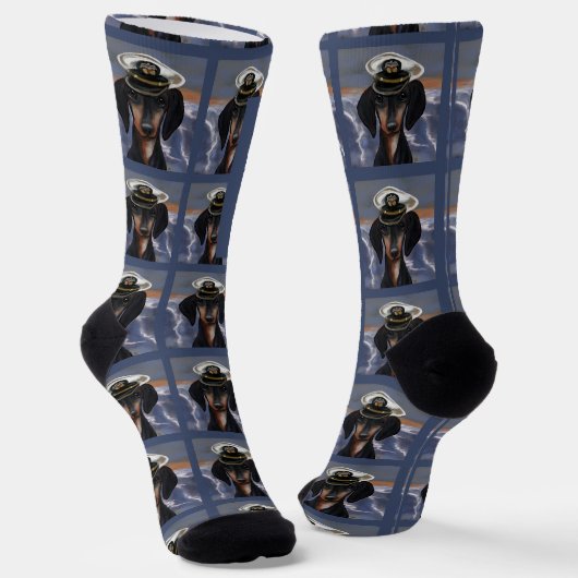 Dachshund Socken (Gewinkelt)