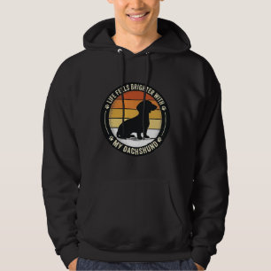 Dachshund-Sonnenuntergangs-Shirt Vintage-Hundelieb Hoodie