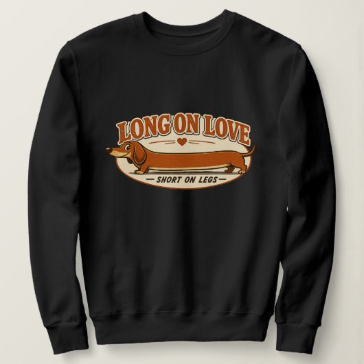 Dachshund-Squad-T-Shirt Sweatshirt (Design vorne)