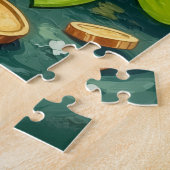 Dachshund St. Patrick’s Day Glückshund Puzzle (Seite)