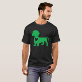 Dachshund St Patrick s Day Wiener Dog Irish Shamro T-Shirt (Vorne ganz)