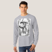 Dachshund Statue Hunter T-Shirt (Vorne ganz)