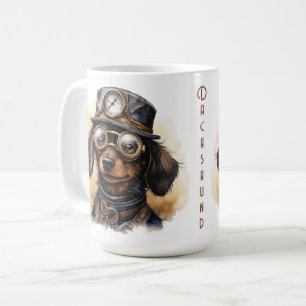 Dachshund-Steampunk-Hund Kaffeetasse