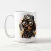 Dachshund-Steampunk-Hund Kaffeetasse (Links)