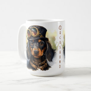 Dachshund-Steampunk-Hund Kaffeetasse