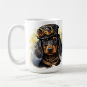 Dachshund-Steampunk-Hund Kaffeetasse (Links)