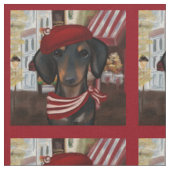 Dachshund stoff (Nahaufnahme)