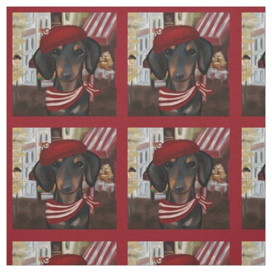 Dachshund stoff (Muster)
