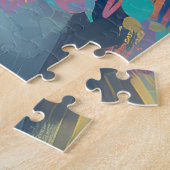 Dachshund-Strand-Surfing-Gemälde Puzzle (Seite)