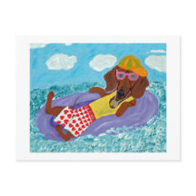 Dachshund Strandfaulenzer