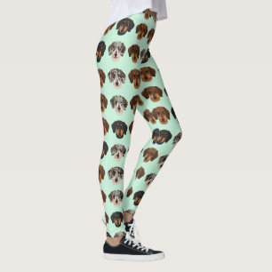 Dachshund Süßer Hund Liebhaber Muster Leggings
