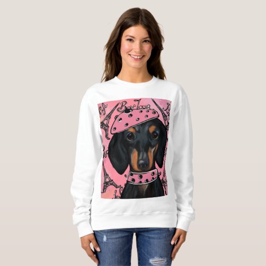 DACHSHUND SWEATSHIRT (Vorne ganz)
